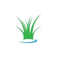 Grass logo vector