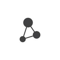 Molecule icon vector