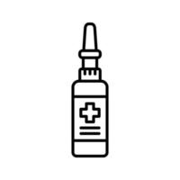 Nasal Spray Vector Icon