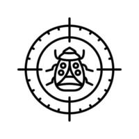 Bug Target Vector Icon