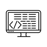 icono de vector de codificación