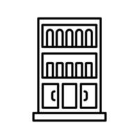 Book Shelf Vector Icon