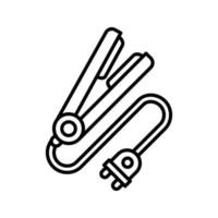 Hair iron Vector Icon