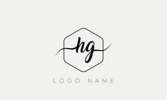 Handwriting letter HG logo pro vector file pro Vector Pro Vector