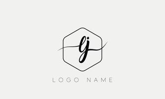 Handwriting letter LJ logo pro vector file pro Vector Pro Vector