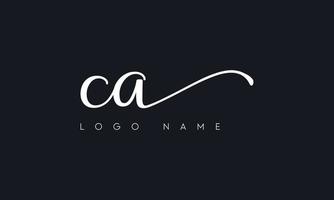 Handwriting letter CA logo pro vector file pro Vector Pro Vector