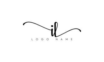 Handwriting letter IT logo pro vector file pro Vector Pro Vector