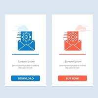 Data Data Integration Data Management Integration  Blue and Red Download and Buy Now web Widget Card Template vector