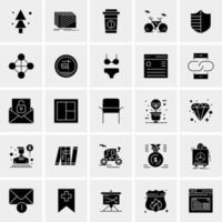 25 iconos de negocios universales vector ilustración de icono creativo para usar en proyectos relacionados con la web y dispositivos móviles