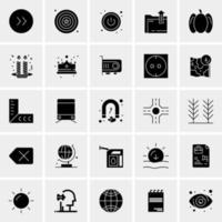 25 iconos de negocios universales vector ilustración de icono creativo para usar en proyectos relacionados con la web y dispositivos móviles