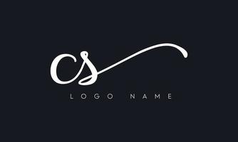 Handwriting letter CS logo pro vector file pro Vector Pro Vector