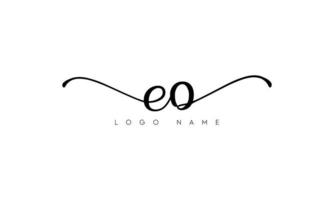 Handwriting letter EO logo pro vector file pro Vector Pro Vector