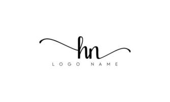 Handwriting letter HN logo pro vector file pro Vector Pro Vector