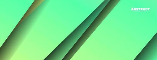 Abstract green color overlap layer banner background vector