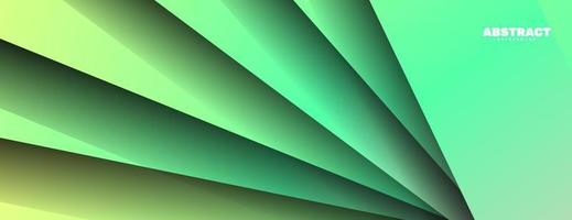 Abstract green color overlap layer banner background vector