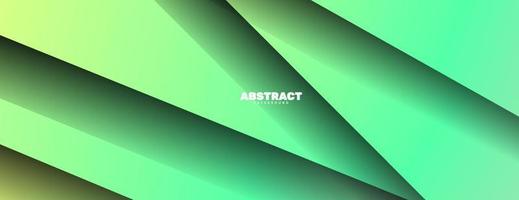 Abstract green color overlap layer banner background vector