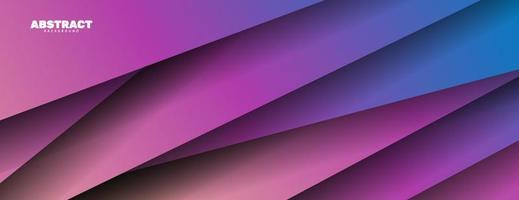 Abstract papercut overlap layer purple color background vector