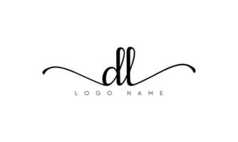 Handwriting letter DL logo pro vector file pro Vector Pro Vector