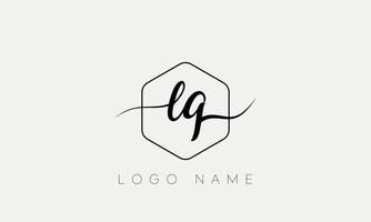 Handwriting letter LQ logo pro vector file pro Vector Pro Vector