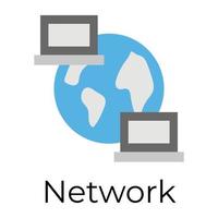 Trendy Network Concepts vector