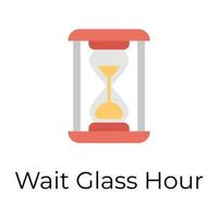 Trendy Hourglass Concepts vector