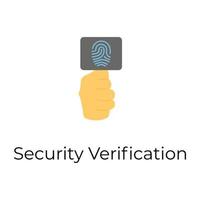 Trendy Security Verification vector