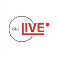 Live Symbol Design Stream Video Vector template