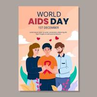 World Aids Day Poster vector