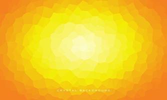 Gradient crystal background with yellow domination. Eps10 Vector Design