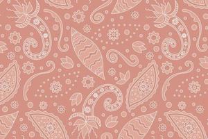 Seamless pattern based on an ornament with a Paisley bandana print, scarf around the neck, print on fabric, wallpaper vector