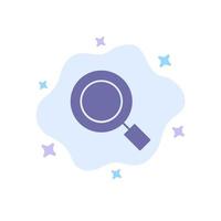 General Magnifier Magnify Search Blue Icon on Abstract Cloud Background vector