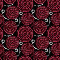 Seamless, black thick halftone dotted circle speed lines. Abstract geometric shape motion. Design elements for textile prints, wrapping papers vector