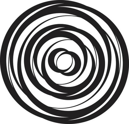 black thick halftone dotted circle speed lines. Abstract geometric shape motion. Design elements for frames, tattoos, web pages, prints, posters, and templates.
