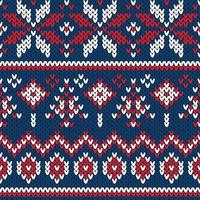 Knitted Christmas Ugly Sweater Seamless Pattern vector