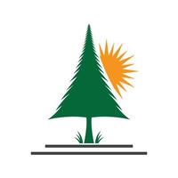 Pine tree logo images illustration vector