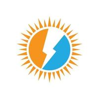 Solar energy logo images illustration vector