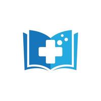ilustración de imágenes de logotipo de libro médico vector