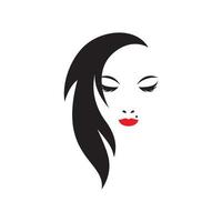 Beauty hair and salon logo vector