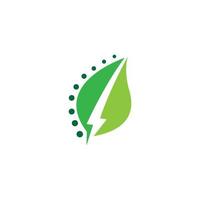 Eco energy logo images vector