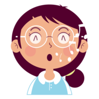 girl whistling face cartoon cute png