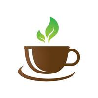 Tea cup logo images vector
