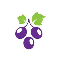 Grape logo images vector