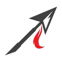 Ilustración de imágenes de logotipo de lanza vector