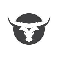 Bull head logo images vector