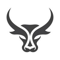 Bull head logo images vector