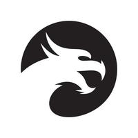 Ilustración de imágenes de logotipo de dragón vector