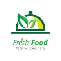 ilustración de imágenes de logotipo de comida fresca vector