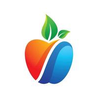 imagenes de logo de manzana vector