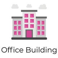 Trendy Building Concepts vector