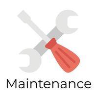 Trendy Maintenance Concepts vector